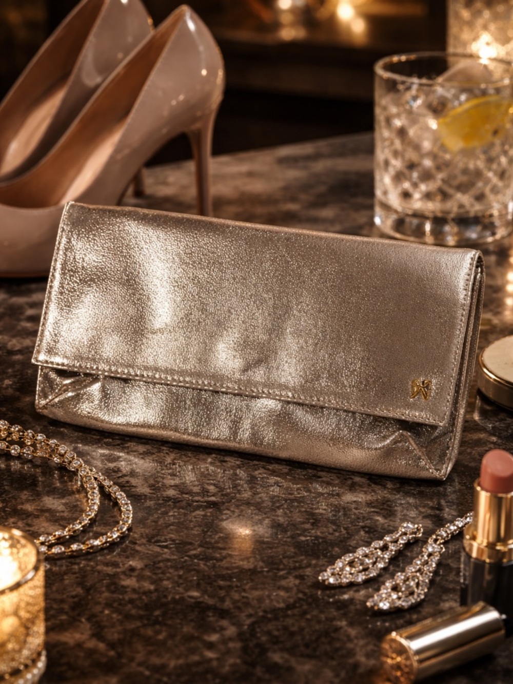 NWT Victoria’s Secret Angel Silver Clutch | Metallic Evening Wallet | Glam Purse